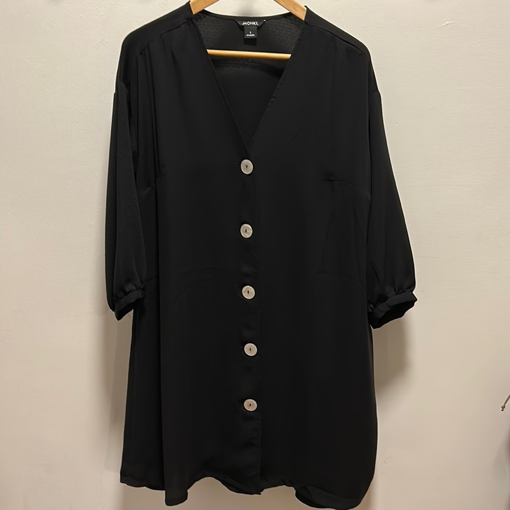 Oversized Monki button-through dress